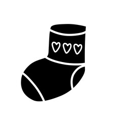 socking silhouette icon 