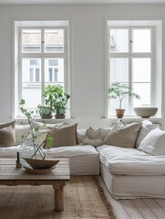 Minimalist Swedish interior design: clean, functional, and stylish.