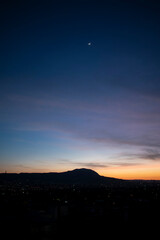 Entrando el anochecer 