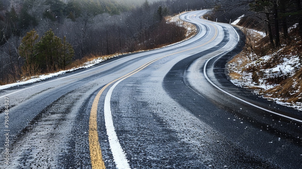 Poster adaptive roadways: preventing hazardous conditions with temperature-responsive design for safe trave