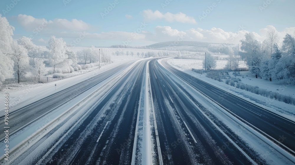 Poster adaptive roadways: preventing hazardous conditions with temperature-responsive design for safe trave