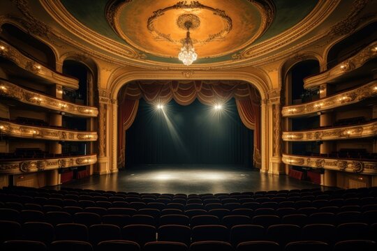 Theatre stage auditorium theatre.