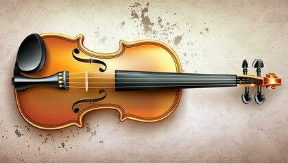 Wallpapers texted Violin music instrument on grunge background
