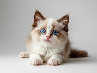 Obraz premium A cat on a white background