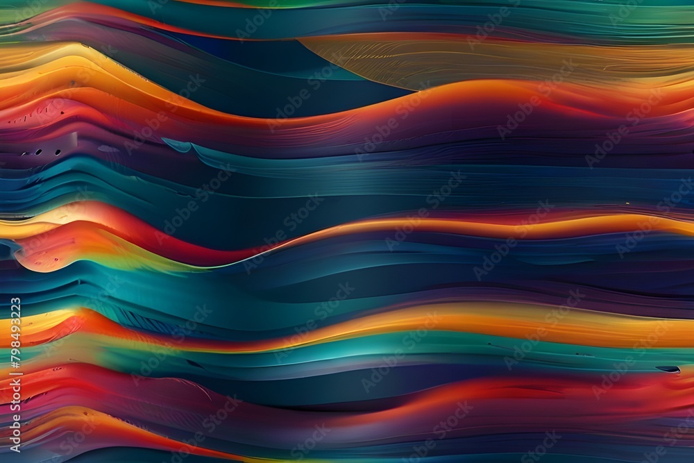 Poster abstract wavy lines background generator ai