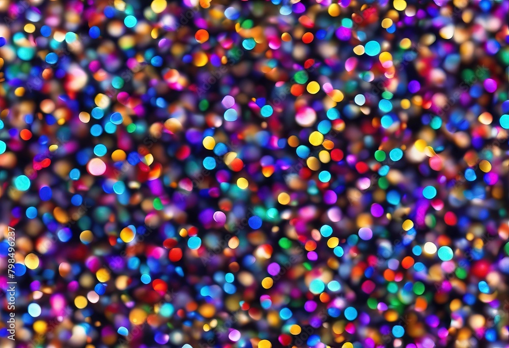 Poster 'shiny glowing texture seamless dotty variegated sprinkles bokeh all confetti multicolor pattern pri