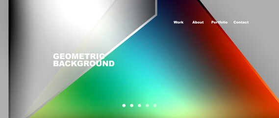 Gradient triangle geometric minimal wallpaper