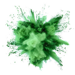 Dynamic Powder Burst Effects, THE COLORED POWDERS EXPLODED-PNG Vector Illustrations.