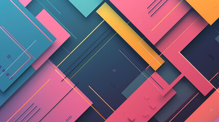 modern geometric background in the form of squares and rectangles