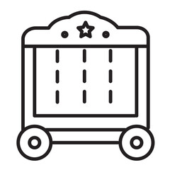 Circus Cage Show Line Icon