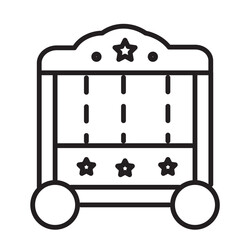 Cage Circus Show Line Icon