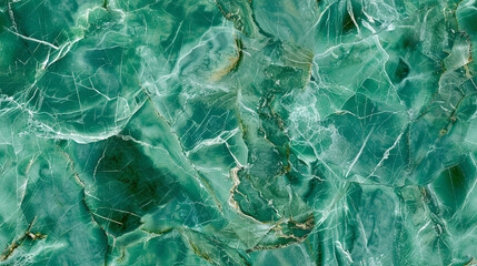 Seamless tileable green marble background texture wallpaper. Generative AI