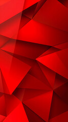 Red Polygons and Facets Background for Modern Design