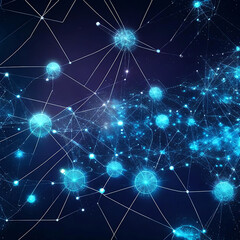 Fototapeta premium Digital background. network abilities, technological processes, digital storage, science, education, etc.