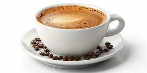 Fototapeta premium A cup of coffee is a simple pleasure that can be enjoyed by people all over the world.