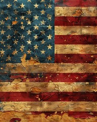 A series of American flag wallpapers for digital devices, designed by various artists
