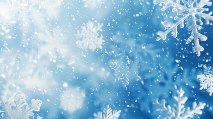 Winter background with snowflakes. Christmas and New Year concept. Geneative ai. hyper realistic 
