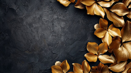 Luxurious gold petals bloom against a sleek charcoal background, creating a cover design that speaks of elegance and prestige.