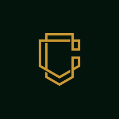 C shield logo design