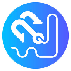 rope gradient icon