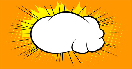 Cartoon Background, comic book awesome backdrop. Retro vector comics pop art design illustration.