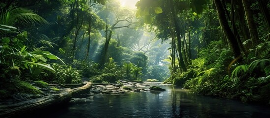 Fototapeta na wymiar Asian tropical rainforest