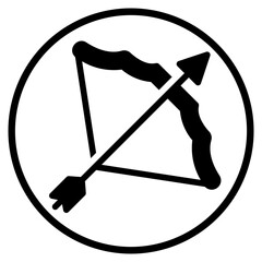 archer glyph icon
