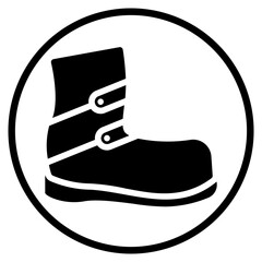 boot glyph icon