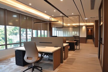 Top Focus: Defocused Office Environments - Fashion-Forward Designs for Productivity