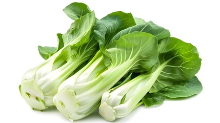Bok choy on a white background ai generated 