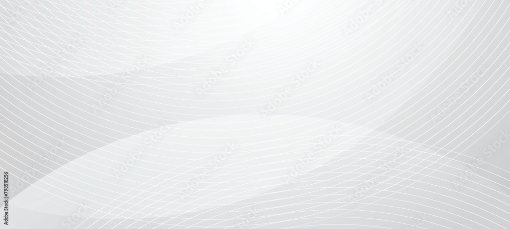 Poster technology banner design with white and grey lines. abstract geometric vector background. modern whi