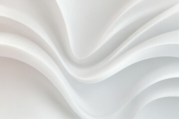 Smooth white waves background 