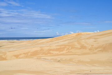 walk across the dunes to Tin City