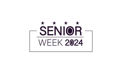 Elegant Senior Week 2024 A Text Illustration Celebration