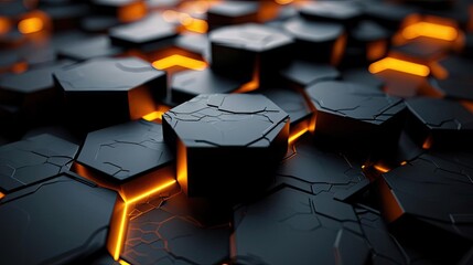 Fototapeta premium modern style hexagon arrangement with gradient colors for wallpaper or background