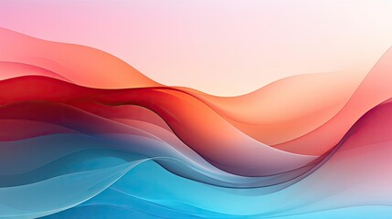 Fototapeta premium colorful gradient abstract modern background with waves concept