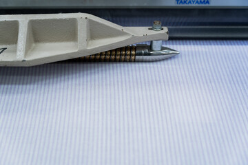 Close-Up of Weaving Machine in Textile Factory

