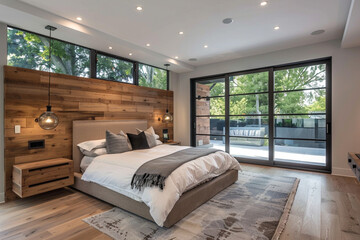 luxury interior bed room