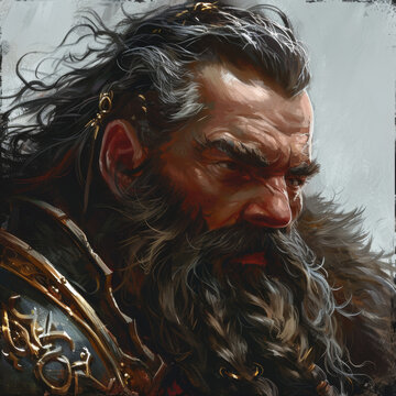 Fantasy Dwarf King Portrait

