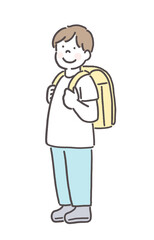 ランドセルを背負った男の子