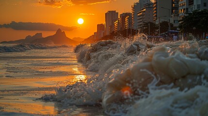 Rio de Janeiro Beaches Experience Dramatically Higher Tides, Submerging Copacabana Promenade - Natural Disaster in Brazil