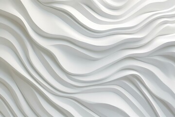 Satin Silver Wave Texture: Abstract liquid metallic design with flowing waves on a smooth satin background