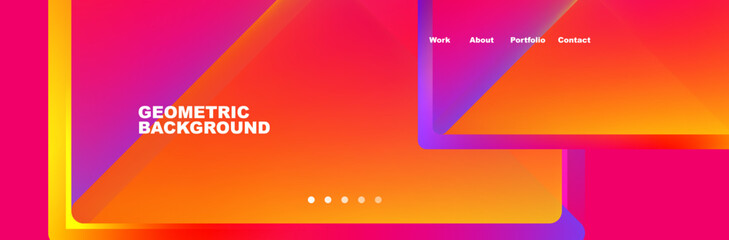 Gradient triangles composition with bright fluid colors. Vector Illustration For Wallpaper, Banner, Background, Card, Book Illustration, landing page