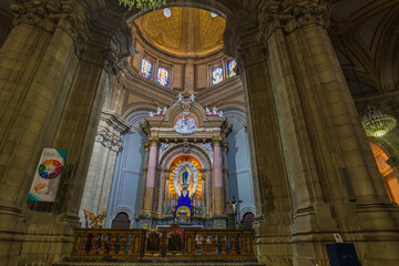 Obraz premium Braga, Portugal. The Sanctuary of Bom Jesus do Monte. It's located on the hill ,overlooking the city of Braga and inscribed as a UNESCO World Heritage Site.