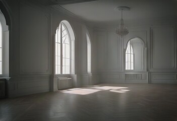 Fototapeta premium white interior empty