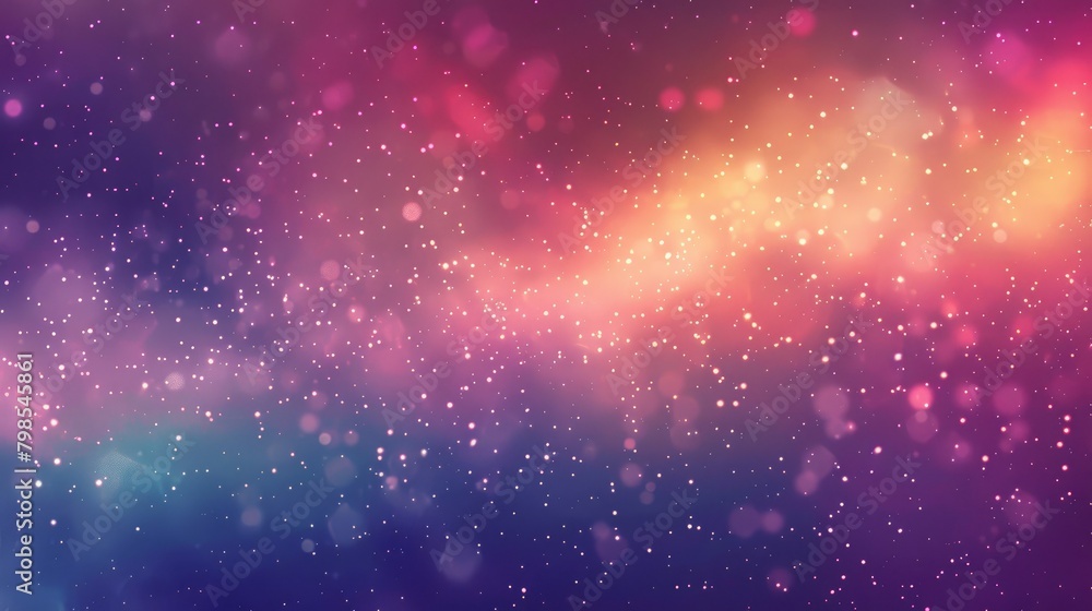 Poster background with colorful gradient blur and grainy noise effect