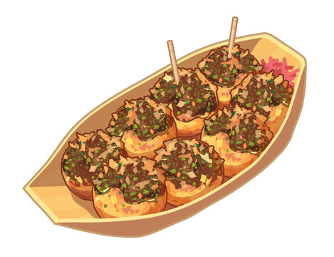たこ焼きのイラスト