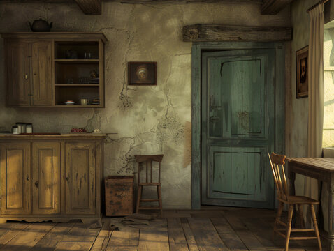 Whispers of the Past: An Abandoned House's Silent Tale. Generative AI
