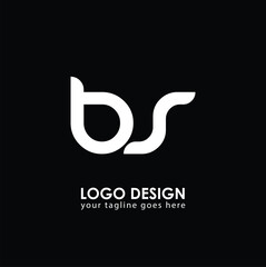 BS BS Logo Design, Creative Minimal Letter BS BS Monogram