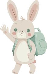 Backpack Bunny's School Adventure